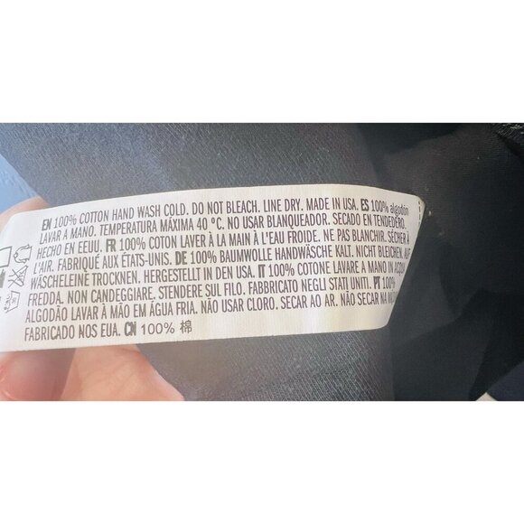 Free The Roses Black Flowy Sleeves Top Off The Shoulders Size Medium 100% Cotton - Picture 6 of 7